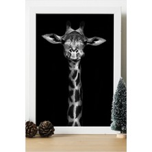 Hediyenza Zürafa Giraffe Ahşap Tasarım Tablo Çerçeve  24X33 cm