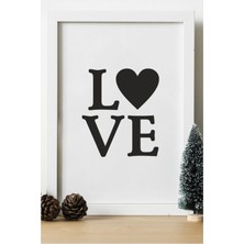 Hediyenza Love Ahşap 24X33 cm Tasarım Tablo Çerçeve