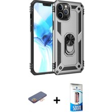 İlk El Grup Ieg™ iPhone 12 Pro Max Ahenk Klasik Koleksiyonu - Siyah 5d Eko Cam Ekran Koruyucu + Turuncu Renkli Kamera Lens Koruma Cam
