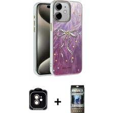 İlk El Grup Ieg™ iPhone 11 Zirve Modern Prime - Siyah 34D Hayalet Izgaralı Cam + Turuncu Pvd Metal Kamera Lens