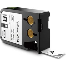 Esranın Dünyası Çok Amaçlı Beyaz/siyah Vinil Sticker Etiket, 19 mm x 7 mt