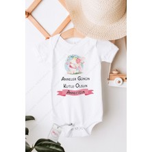 Hediyenza Anneler Günü Hediye Baskılı Bebek Zıbını