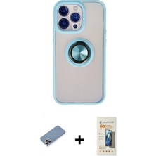 İlk El Grup Ieg™ iPhone 13 Pro Max Yörünge Çizgi - Siyah 6d Mat Seramik Hayalet Nano Ekran Koruyucu + Pembe Shine Kamera Lens Koruma Cam