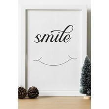 Hediyenza Smile Ahşap 24X33 cm Çerçeve Tasarım Ahşap Tablo
