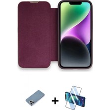 İlk El Grup Ieg™ iPhone 13 Pro Max Siluet Minimal Serisi - Siyah 3D Antistatik Cam Ekran Koruyucu + Gökkuşağı Shine Kamera Lens Koruma Cam
