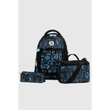 My Polo 2075 3'lü Set Erkek Çocuk Ilkokul Çantası Kalemlikli Beslenme Çantalı Sırt Çantası