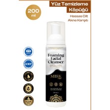 Misk Yüz Temizleme Köpüğü – 200 ml | Hassas & Kuru Ciltler, Akne Karşıtı & Nemlendirici - Alkolsüz