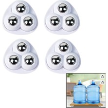 Go İthalat 4 Pcs 3 Bilya Tekerlekli Mobilya Eşya Taşıma Aparatı 360 Derece (5491)