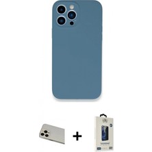 İlk El Grup Ieg™ iPhone 13 Pro Max Zirve Modern Özel Seri - Siyah Bilvis Hayalet Cam Ekran Koruyucu + Rose Gold Rainbow Kamera Lens Koruma Cam