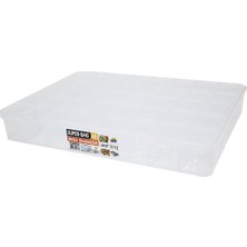 Go İthalat Mars 40 Bölmeli Şeffaf Organizer Box 39X30X55CM (5491)
