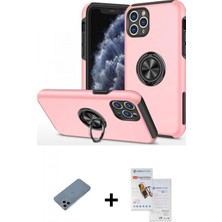 İlk El Grup Ieg™ iPhone 11 Pro Max Odak Form Prime - Siyah Seramik Nano Ekran Koruyucu + Sierra Blue Shine Kamera Lens Koruma Cam