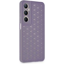 Colezium Realme C65 Kılıf Petek  Kapak - Lila