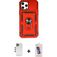 İlk El Grup Ieg™ iPhone 12 Pro Max Ahenk Klasik - Siyah Joko 5d Cam + Gökkuşağı Shine Kamera Lens