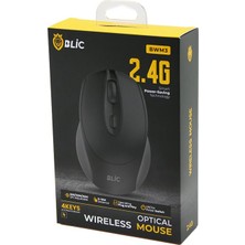Go İthalat Blic-Bwm3 Siyah Kablosuz Mouse 2.4g 8-10M Distance Wireless - Kablosuz 1600DPI (5491)