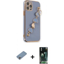 İlk El Grup Ieg™ iPhone 12 Pro Max Nova Işık Prime - Siyah 360 Mat Full Body Arka Koruyucu + Gökkuşağı Shine Kamera Lens Koruma Cam
