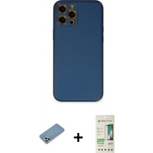 İlk El Grup Ieg™ iPhone 12 Pro Max Yadigar Klasik - Siyah 20D Premium Cam Ekran Koruyucu + Gümüş Shine Kamera Lens Koruma Cam