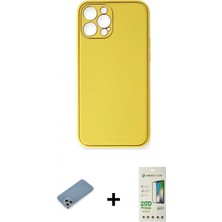 İlk El Grup Ieg™ iPhone 12 Pro Max Yadigar Klasik - Siyah 20D Premium Cam Ekran Koruyucu + Gümüş Shine Kamera Lens Koruma Cam