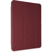Sh Ticaret Pad V9 Kılıf Kalemlikli Mars Tablet Kılıfı - Mürdüm