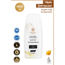 Başörtüsü Kadına Özel - Siyah Misk Şampuanı | Argan Yağı &vitamin E, Onarıcı, Nemlendirici 400 ml