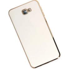 Colezium Galaxy J7 Prime Kılıf Volet  - Beyaz