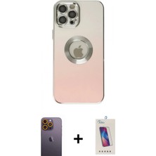 İlk El Grup Ieg™ iPhone 12 Pro Max Kutup Yansıma Özel Seri - Siyah Joko 5d Cam + Sarı Neon Fosforlu Kamera Lens