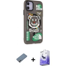 İlk El Grup Ieg™ iPhone 12 Nova Doku Koleksiyonu - Siyah Bilvis 5in1 5d Magic Hayalet Cam Ekran Koruyucu + Gökkuşağı Shine Kamera Lens Koruma Cam
