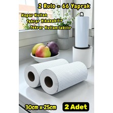 Technow 33 Yaprak Kopar Kullan Rulo Hassas Temizlik Bezi Mavi 25X30CM 2 Rulo Adet