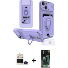 İlk El Grup Ieg™ iPhone 15 Vadi Form Prime - Şeffaf 360 Full Body Arka Koruyucu + Sierra Blue Bilvis Titan Kamera Lens