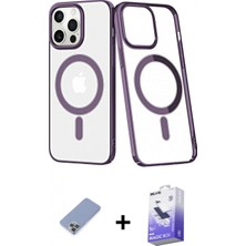 İlk El Grup Ieg™ iPhone 13 Pro Max Yörünge Minimal - Siyah Bilvis 5in1 5d Magic Hayalet Cam Ekran Koruyucu + Koyu Yeşil Metal Kamera Lens Koruma Cam