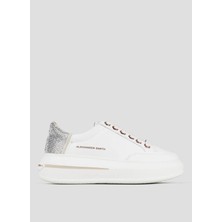 Alexander Smith Beyaz - Gümüş Kadın Sneaker Asbdlsw