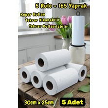Technow 33 Yaprak Kopar Kullan Rulo Hassas Temizlik Bezi Mavi 25X30CM 5 Rulo Adet
