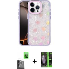 İlk El Grup Ieg™ iPhone 16 Pro Max Odak Prime - Şeffaf 360 Full Body Arka Koruyucu + Siyah Raze Metal Kamera Lens