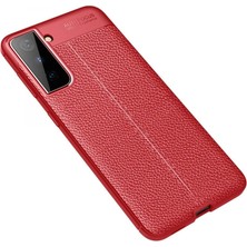 Colezium Galaxy S21 Kılıf Auto Fus Kapak - Kırmızı