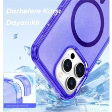 Colezium Iphone 15 Pro Kılıf  Magsafe Kapak - Mor