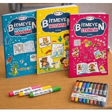 Bucuks Boya Sil Bitmeyen Boyama 3 + Boya Kalemi Hediyeli