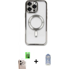 İlk El Grup Ieg™ iPhone 16 Pro Max Nova Işık Özel Seri - Siyah Joko Magic 5d Cam + Natural Grey Raze Metal Kamera Lens