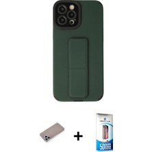 İlk El Grup Ieg™ iPhone 12 Pro Max Çekirdek Yansıma - Siyah 5d Eko Cam Ekran Koruyucu + Sierra Blue Shine Kamera Lens Koruma Cam
