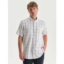 Lc Waikiki Yeni Sezon Regular Fit Kısa Kollu Ekose Poplin Erkek Gömlek