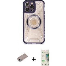 İlk El Grup Ieg™ iPhone 12 Pro Max Kutup Modern - Siyah 20D Premium Cam Ekran Koruyucu + Sierra Blue Shine Kamera Lens Koruma Cam