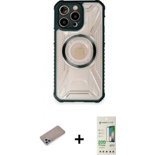 İlk El Grup Ieg™ iPhone 12 Pro Max Kutup Modern - Siyah 20D Premium Cam Ekran Koruyucu + Sierra Blue Shine Kamera Lens Koruma Cam