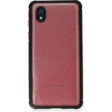 Colezium Galaxy A01 Core Kılıf Miami Şeffaf  - Siyah