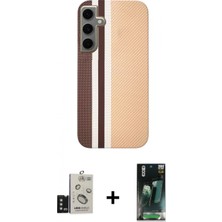 İlk El Grup Ieg™ Galaxy S24 Eksen Prime - Şeffaf 360 Full Body Arka Koruyucu + Titanyum Gri Bilvis Titan Kamera Lens