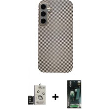 İlk El Grup Ieg™ Galaxy S24 Eksen Prime - Şeffaf 360 Full Body Arka Koruyucu + Titanyum Gri Bilvis Titan Kamera Lens