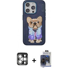 İlk El Grup Ieg™ iPhone 15 Pro Max Iz Minimal Koleksiyonu - Siyah Vanessa Magic Cam + Gümüş Pvd Metal Kamera Lens