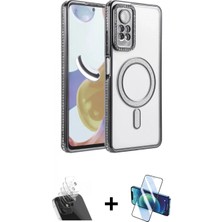 İlk El Grup Ieg™ Redmi Note 12 Pro 4g Kılıf Zirve Doku Prime - Siyah 3D Antistatik Seramik Nano Ekran Koruyucu + Şeffaf Kamera Lens Koruma Cam