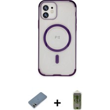 İlk El Grup Ieg™ iPhone 12 Eksen Klasik Koleksiyonu - Siyah Joko Magic 5d Hayalet Cam + Gold Metal Kamera Lens Koruma Cam