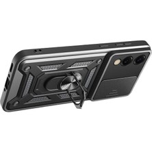 Colezium Galaxy S25 Edge Pars Lens Yüzüklü  - Siyah