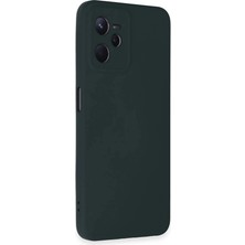 Colezium Realme C35 Kılıf Nano Içi Kadife  - Koyu Yeşil