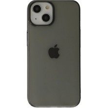 Colezium Iphone 14 Plus Kılıf Pc Sert Şeffaf Kapak - Siyah