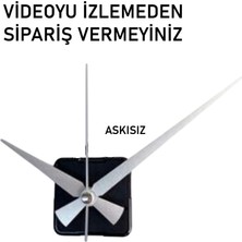 Cnr Shop Saat Mekanizması 22 mm Şaft Boyu Akar Sessiz Çalışır, Saat Makinesi Akrep-Yelkovan-Saniye-(Askısız)